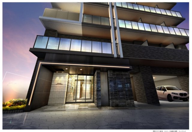 エスリード難波ザ・プレミアのエントランス