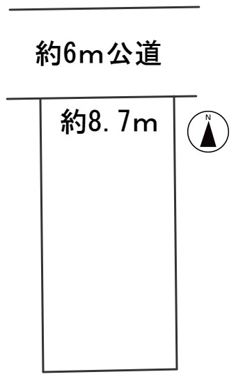 ６０５７７　岐阜市木ノ本町土地の区画図