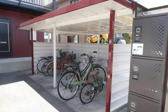 倉敷市安江のアパートのその他共用部分|自転車置き場