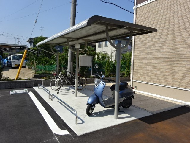 倉敷市上東のアパートのその他共用部分|駐輪場