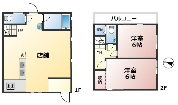 萩山町4丁目テラスハウスの間取り
