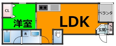 仲介手数料0円！！オリエンタル清水の間取り