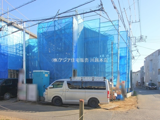 川越市砂4期　新築戸建の前面道路含む現地写真|南側約3.6ｍ公道