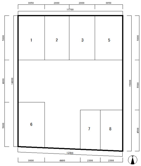 【区画図】 | 大庄川田町21駐車場