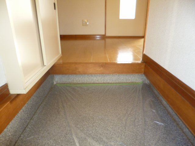 くらしきグリーンハイツの玄関