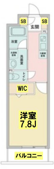 レオ四拾八番館の間取り