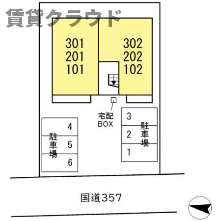 パークサイドＳＯＧＡの区画図