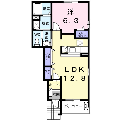 【間取り】 | カサグランデＢ