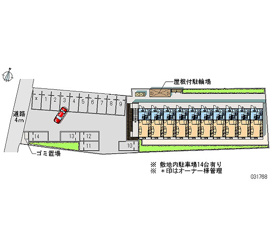 レオパレスメゾンオドラントの区画図