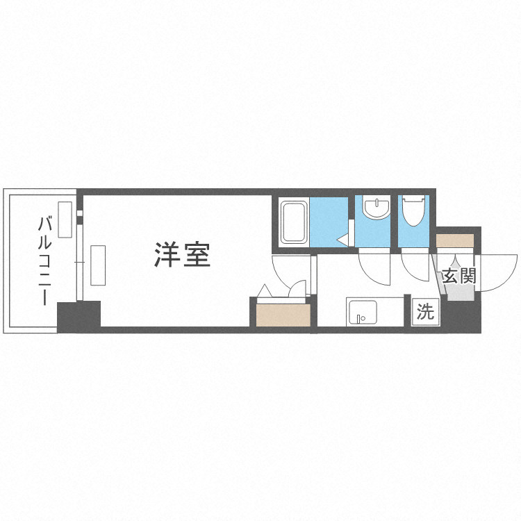 プレサンス堺筋本町センティスの間取り