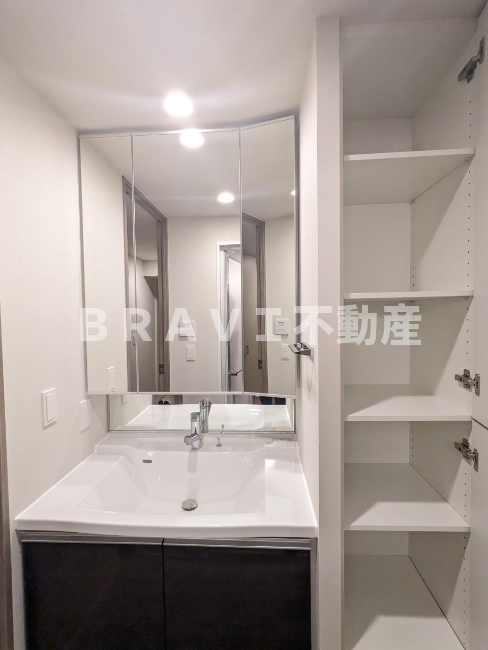 Vievle靭公園Q BRAVI不動産の独立洗面台