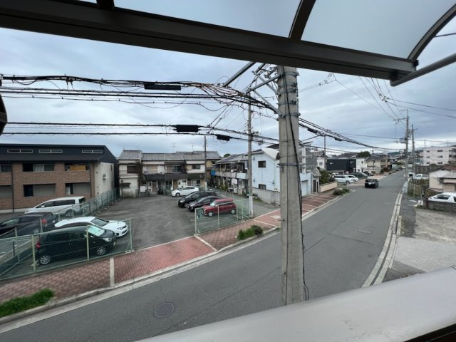 岡山４丁目中古戸建ての前面道路含む現地写真