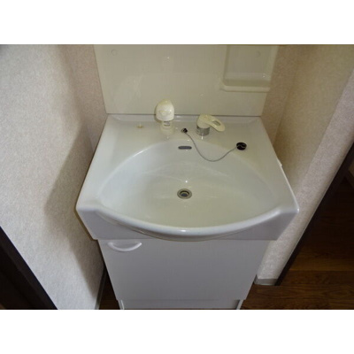 【洗面所】 | コーポみその D | 忙しい朝には欠かせない洗面所です