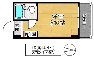 レアレア徳庵17番館の間取り