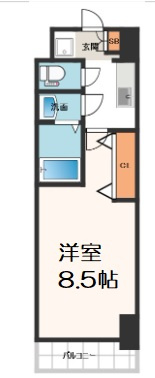 【間取り】 | ララプレイスOSAKADOME CITY フトゥーロ