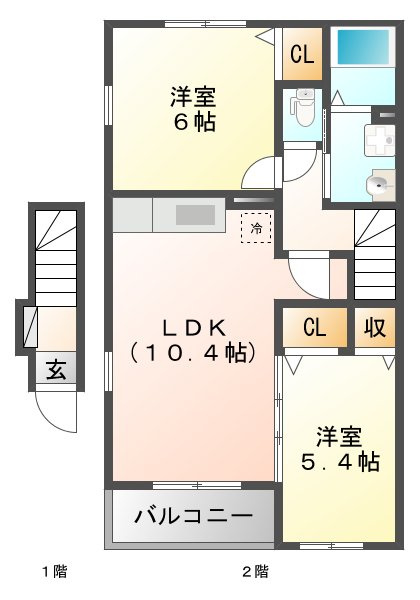 エステート上口の間取り