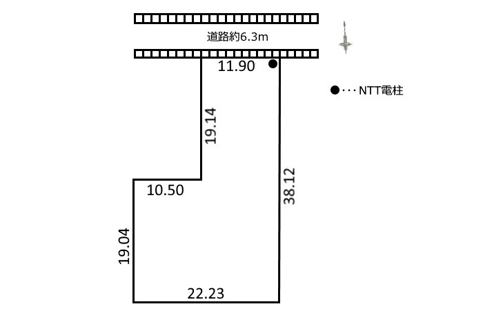 土地　竹鼻町狐穴の土地図