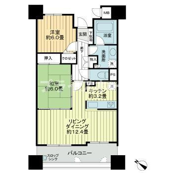 【間取り】 | ジョイナス吉塚 | 間取り
