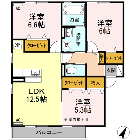 カンパーレMの間取り