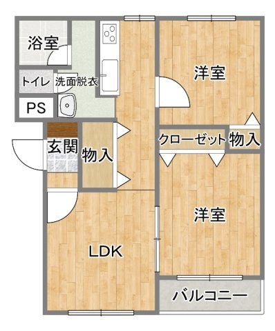 ヒーローマンション･ヴェルデの間取り