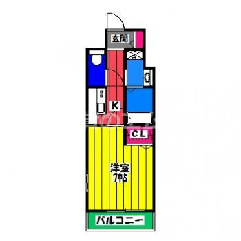 【間取り】 | アルファレガロ大橋 | アルファレガロ大橋の間取り