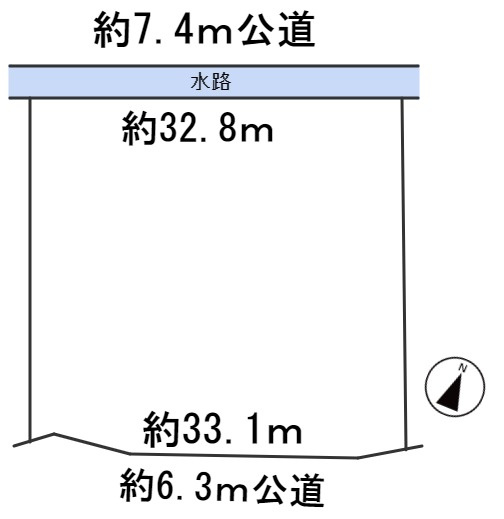 ６０６０７　岐阜市岩井土地の区画図