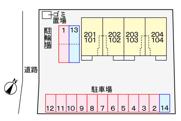 ラディアンスの駐車場|駐車場