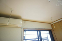 室内物干し竿掛けあり♪