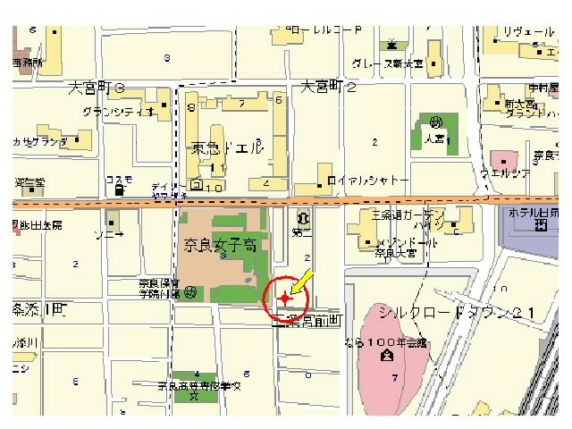 三条大西モータープールの地図