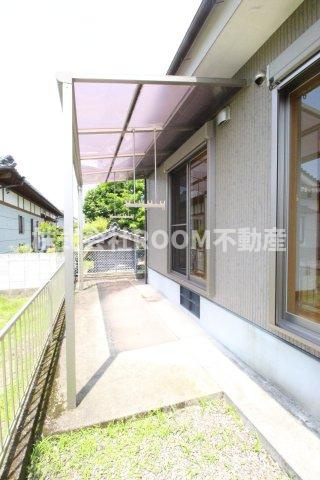 黒木貸家のバルコニー