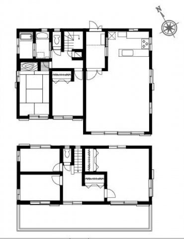 稲村ガ崎　南東・南西向き陽当り良好角地　売地のその他|ワイドバルコニーのある軽量鉄骨造2階建ての建物があります。