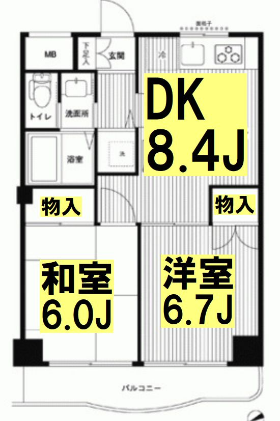 ハイブリッジソシアの間取り