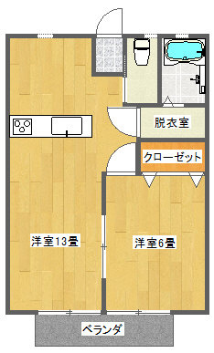 ゆうハイツⅢの浴室