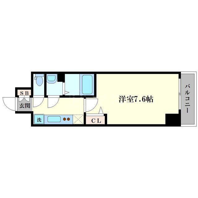 ララプレイス難波ガルテンの間取り