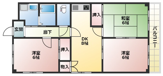 ステイツ明石大久保の間取り