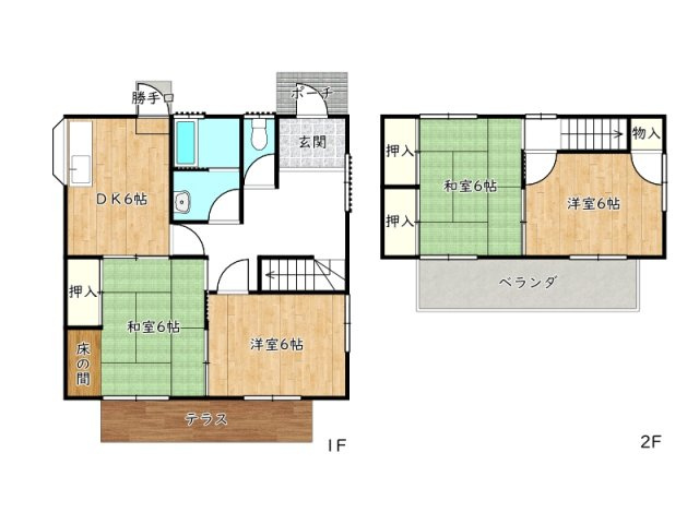 【間取り】 | たつの市龍野町日山／中古戸建　オーナーチェンジ