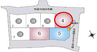 【区画図】 | 大津市坂本2丁目11　中古戸建 | 4号地