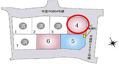 【区画図】 | 大津市坂本2丁目11　中古戸建 | 4号地