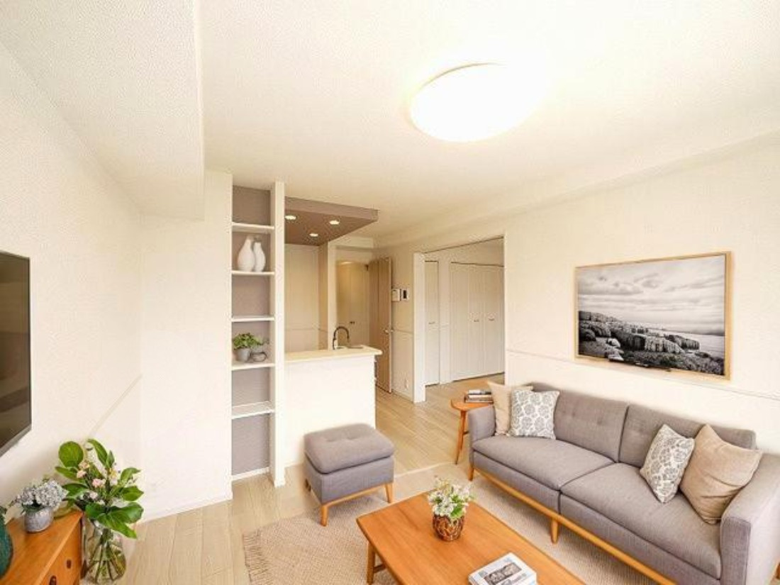 アネモスヒルズ天理Ⅰの居間・リビング|CGで家具等を配置したもので家具等は含まれません。