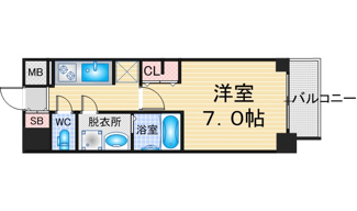 【間取り】 | S-RESIDENCE熱田Ⅱ | 略図の為、現状優先
