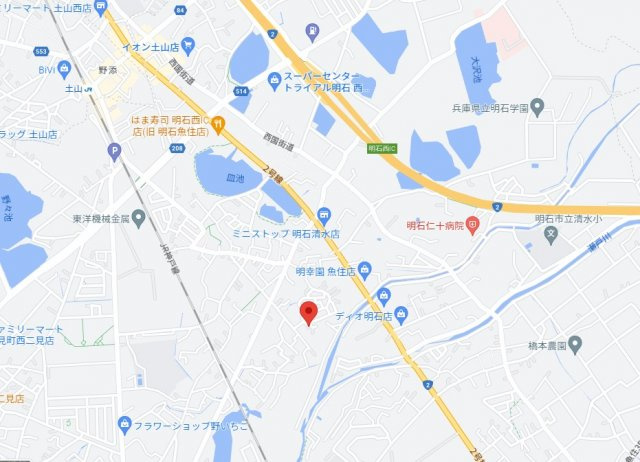 明石市二見町福里　中古戸建の地図