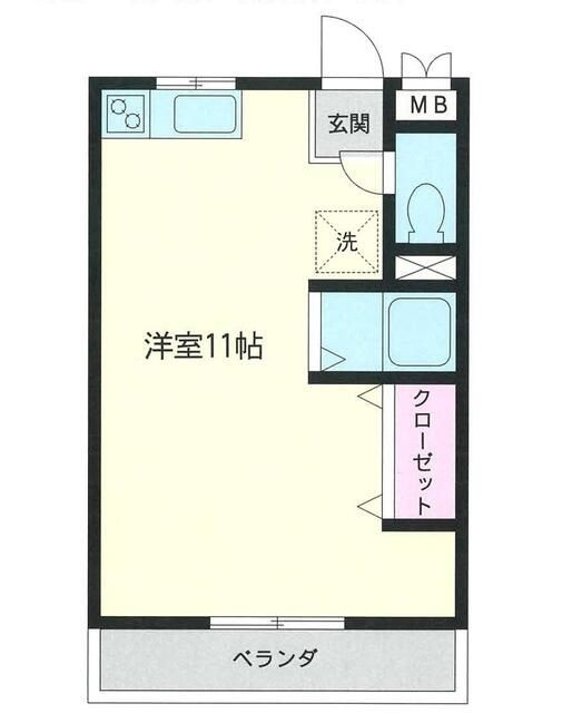 オネスティ大久保弐番館の間取り