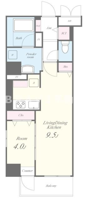 ラフィット松屋町 BRAVI不動産の間取り