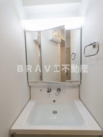 ラフィット松屋町 BRAVI不動産の独立洗面台