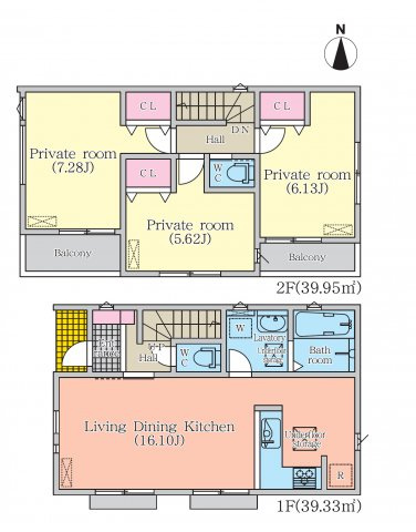 熱田区六番第4期 全3棟 ＜仲介手数料無料＞船方小・日比野中　新築一戸建て