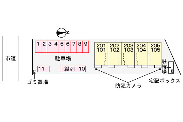 ヴィラヴェント・Ｓｉの区画図
