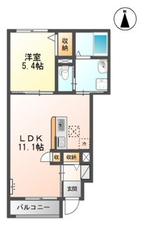 【間取り】 | ラポート玉湯