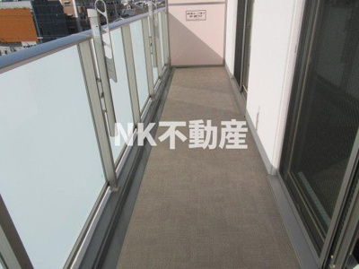 【バルコニー】 | ルビアス上小阪（河内小阪賃貸） | 広々としたバルコニーです
