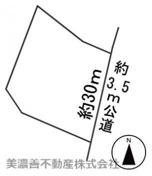 ６０２９２　安八郡神戸町斉田土地の区画図