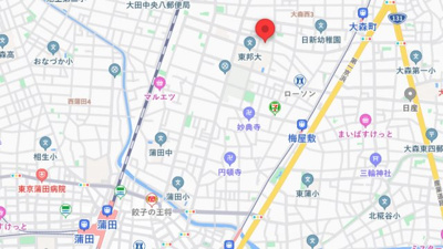 【地図】 | 【Ｓ造一括マンション】大田区大森西５丁目